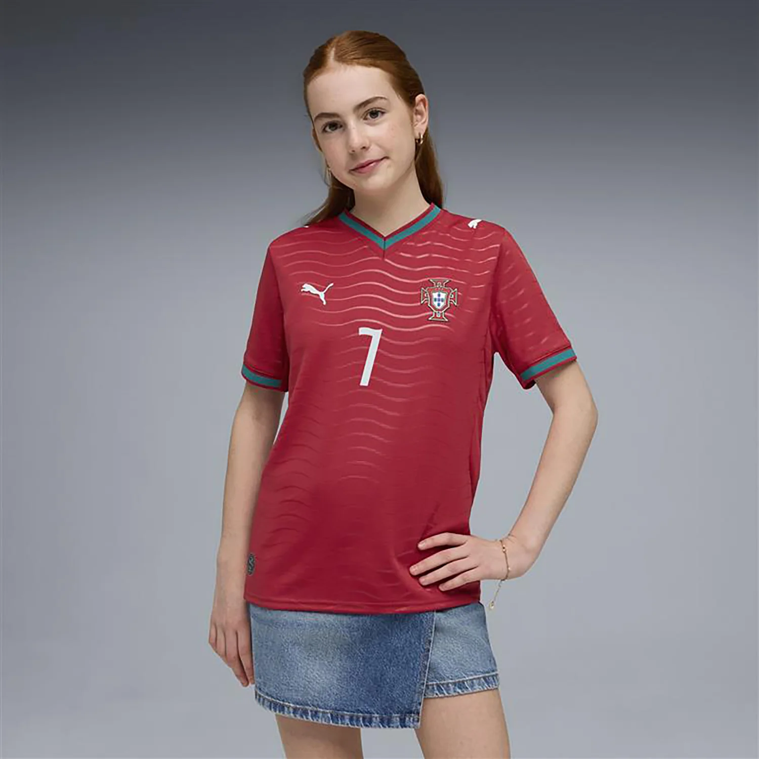 Portugal 26/27 Ronaldo Replica Home Jersey - Youth - Image 2