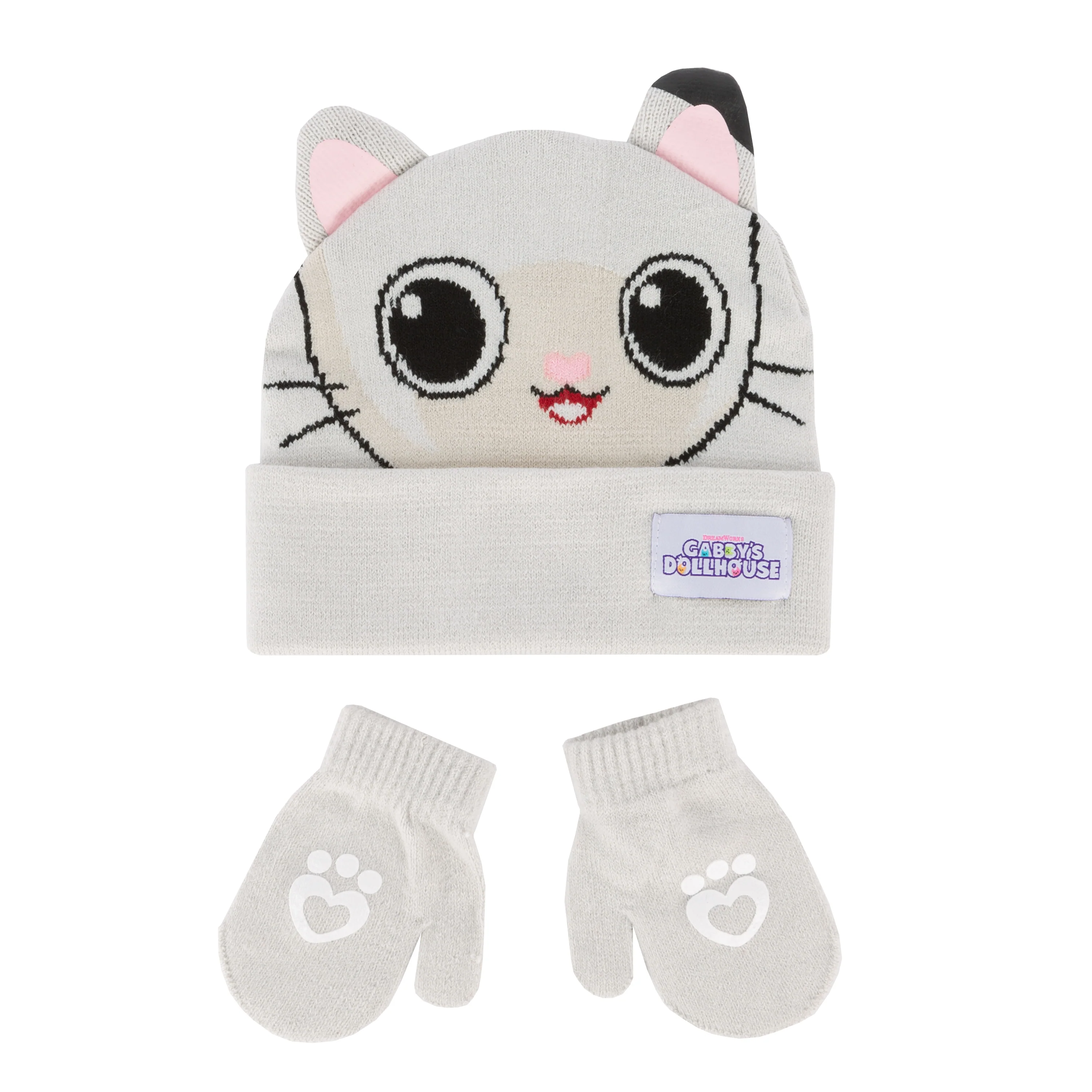 Toddler Gabby's Dollhouse Beanie & Mitten Set