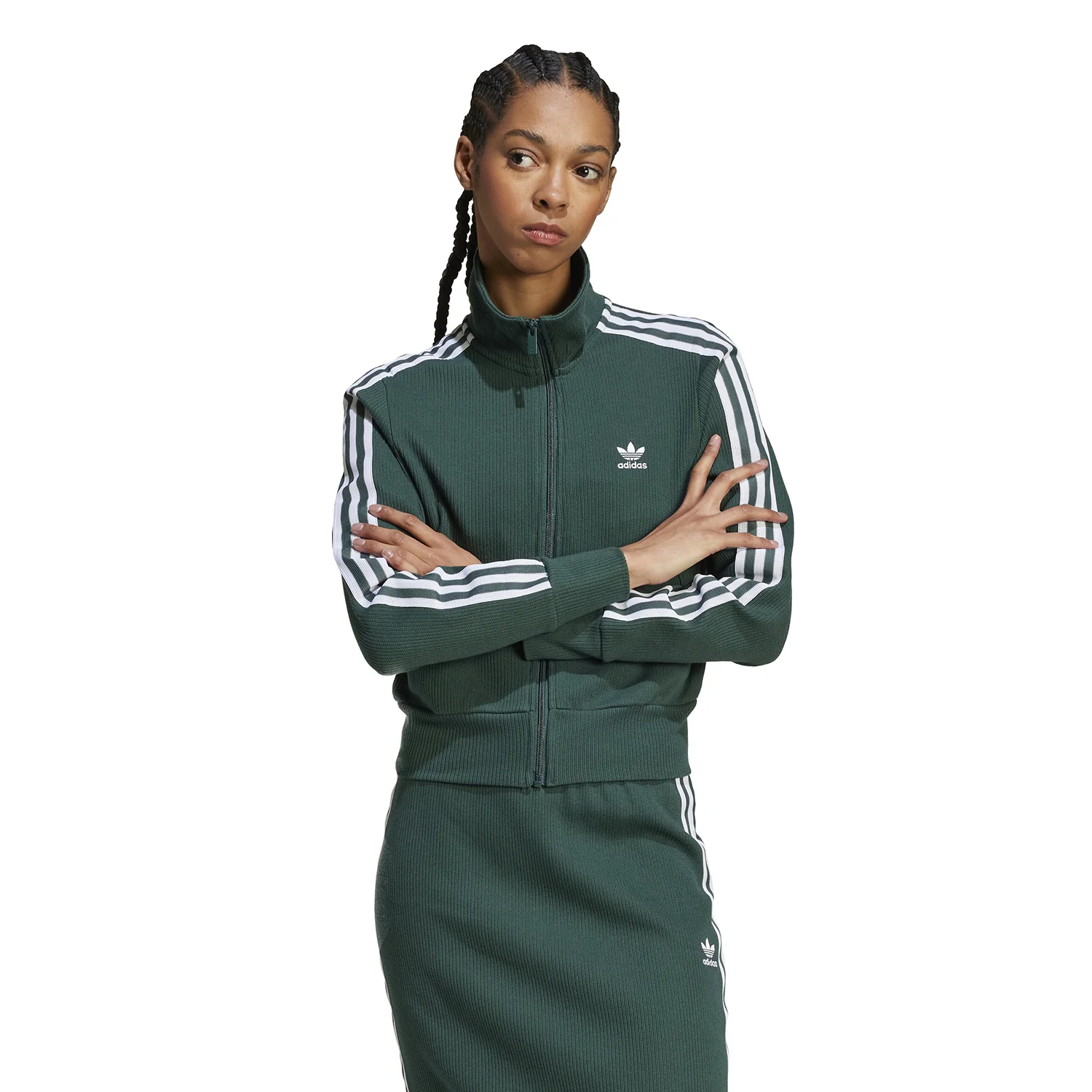 Firebird Knitted Pinstipe Track Jacket - Womens - Image 2